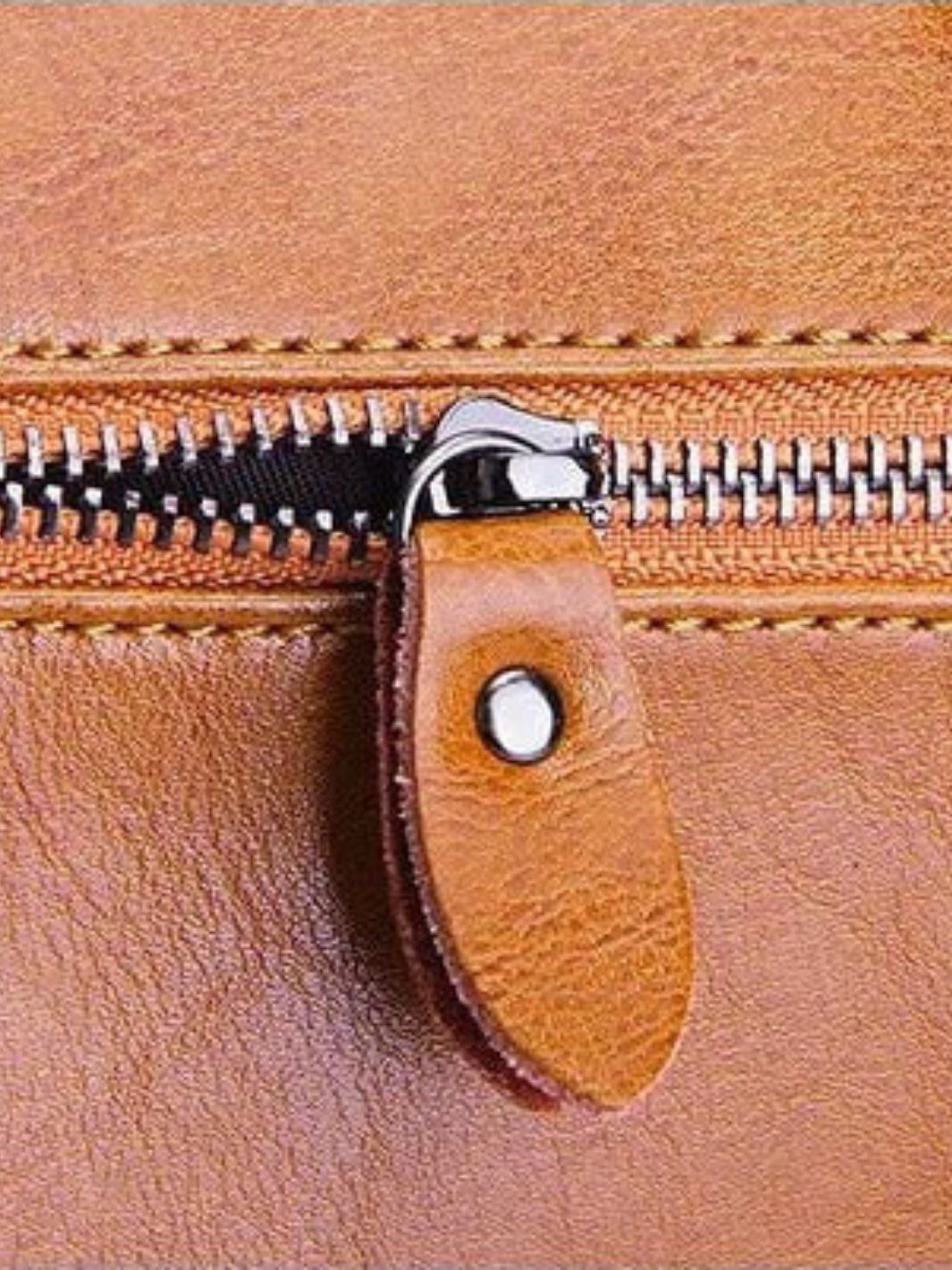 Leather tote