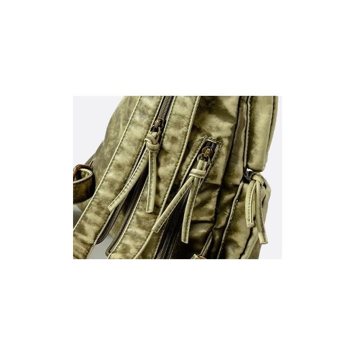 Soft leather backpack