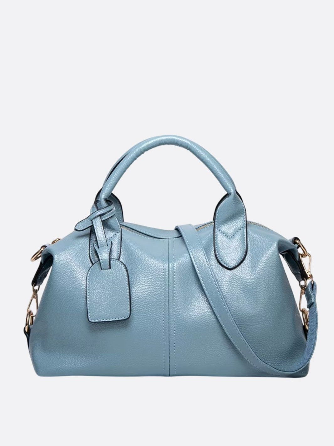 sac à main cuir bleu ciel