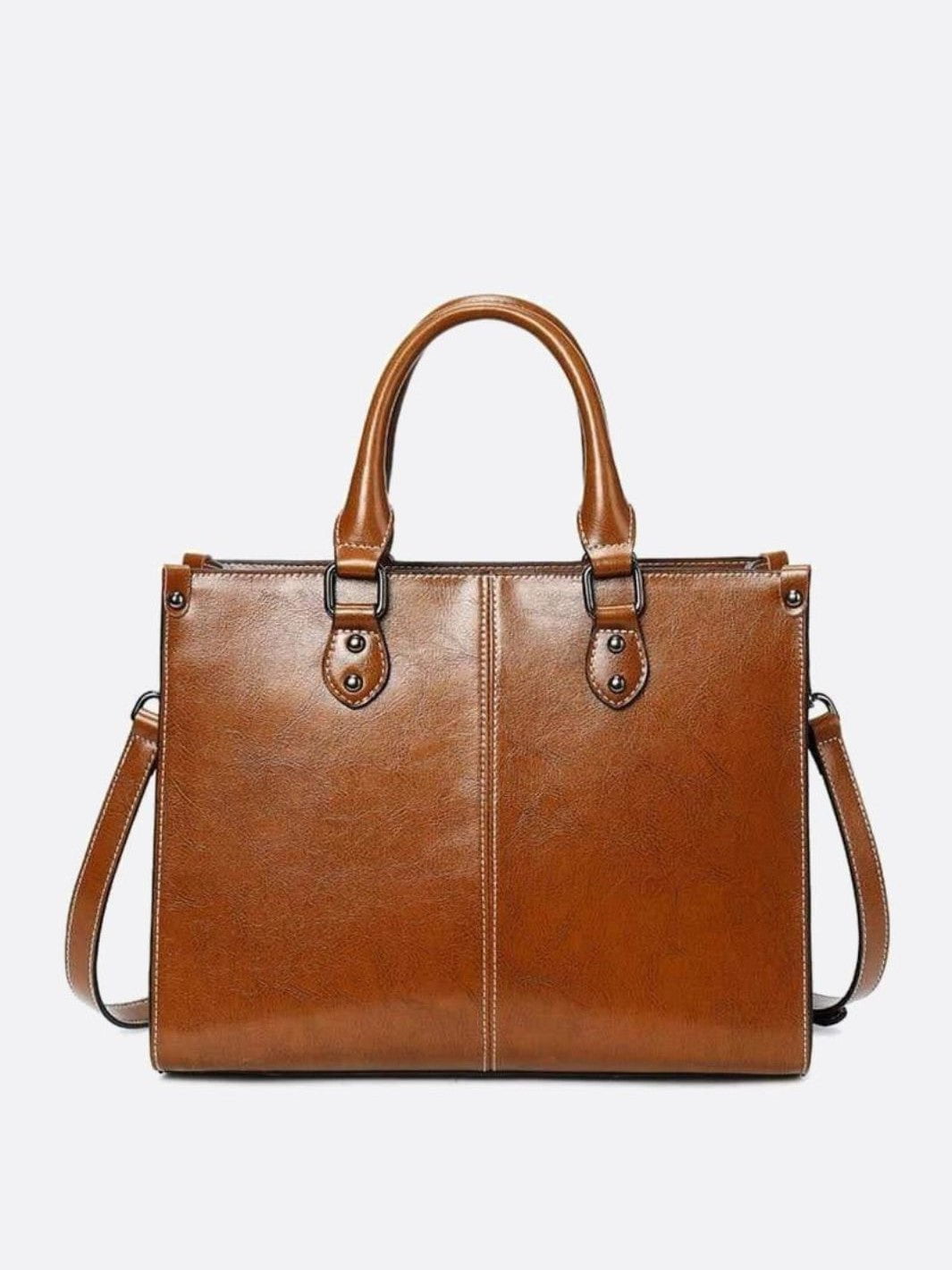 Sac à main cabas cuir vintage