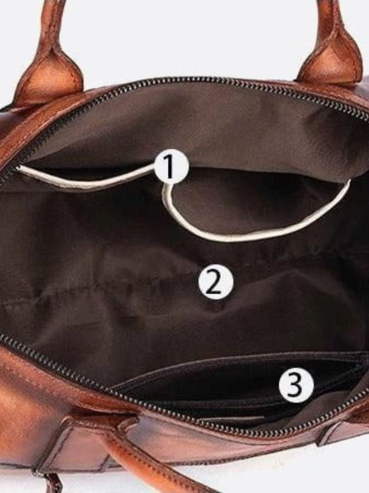 Vintage leather handbag