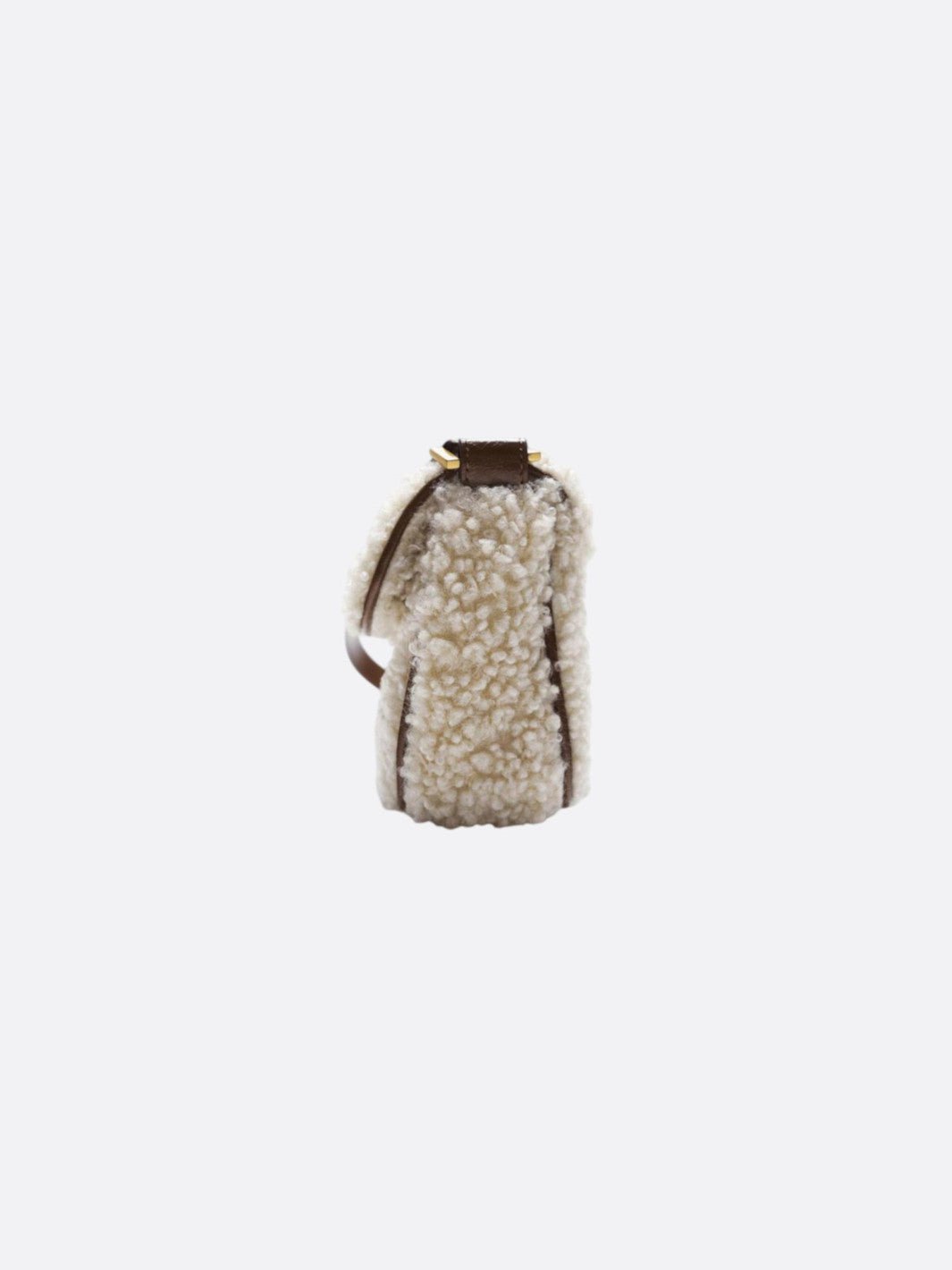 Plush baguette bag