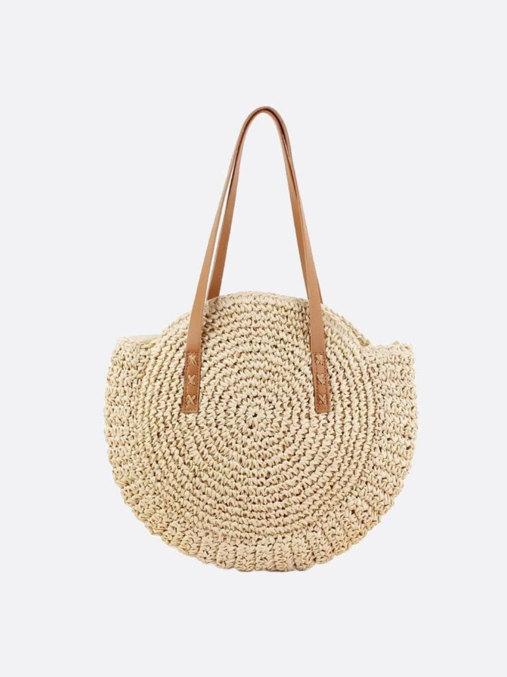 Sac paille couleur blanc ivoire