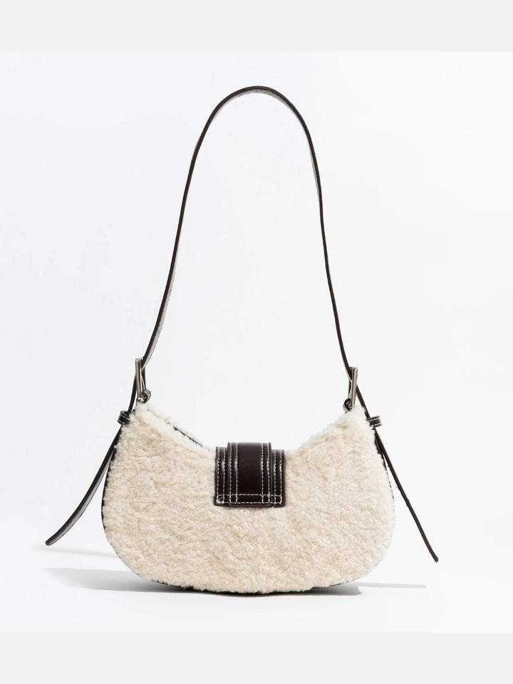 Fur and leather bag