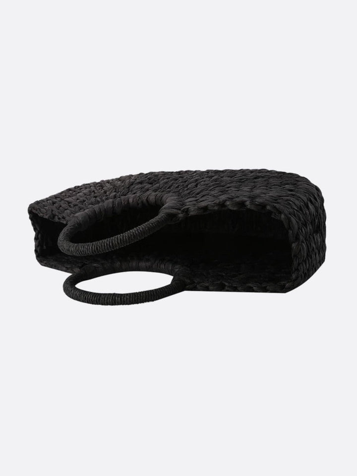 Black wicker bag