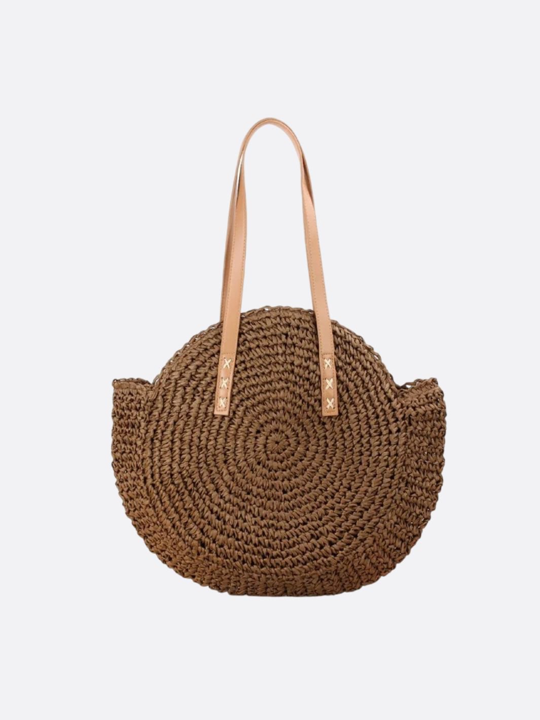 sac paille couleur marron
