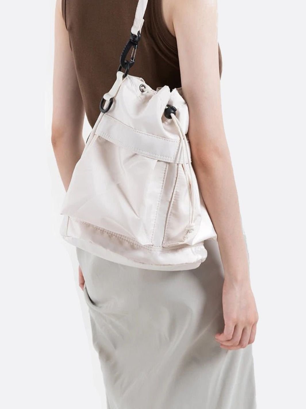Sac femme blanc nylon