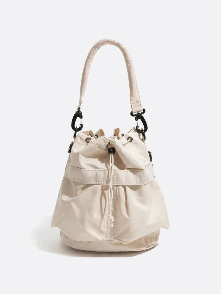Sac seau nylon blanc