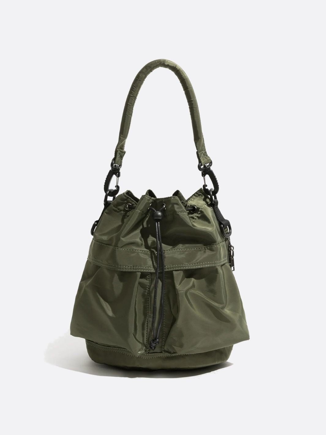 Sac seau nylon vert foncé