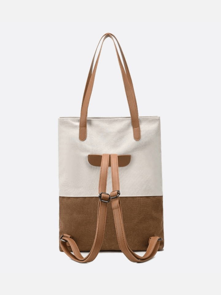 Sac femme toile porté épaule et dos